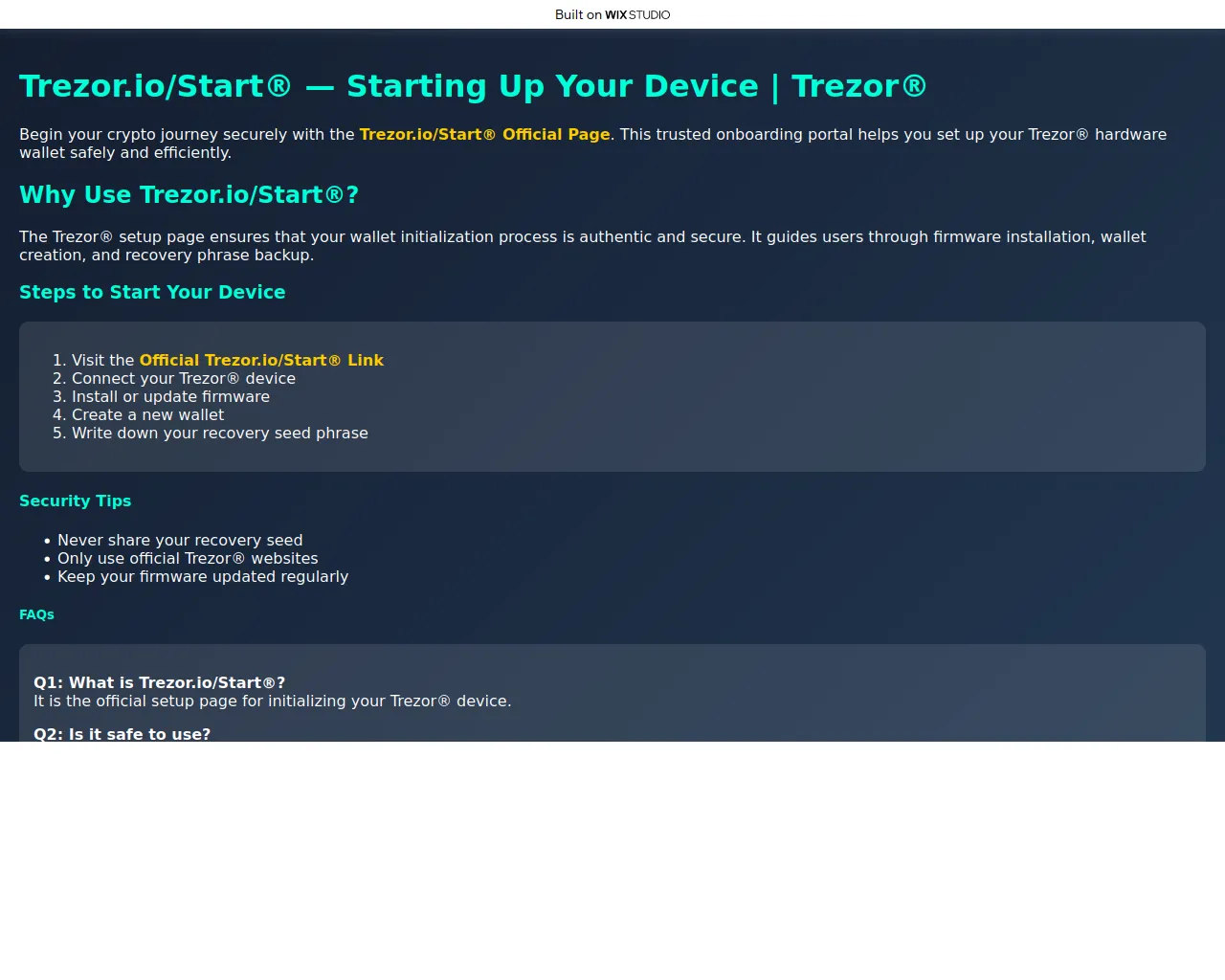 Screenshot of iotrxsrtat.wixstudio.com