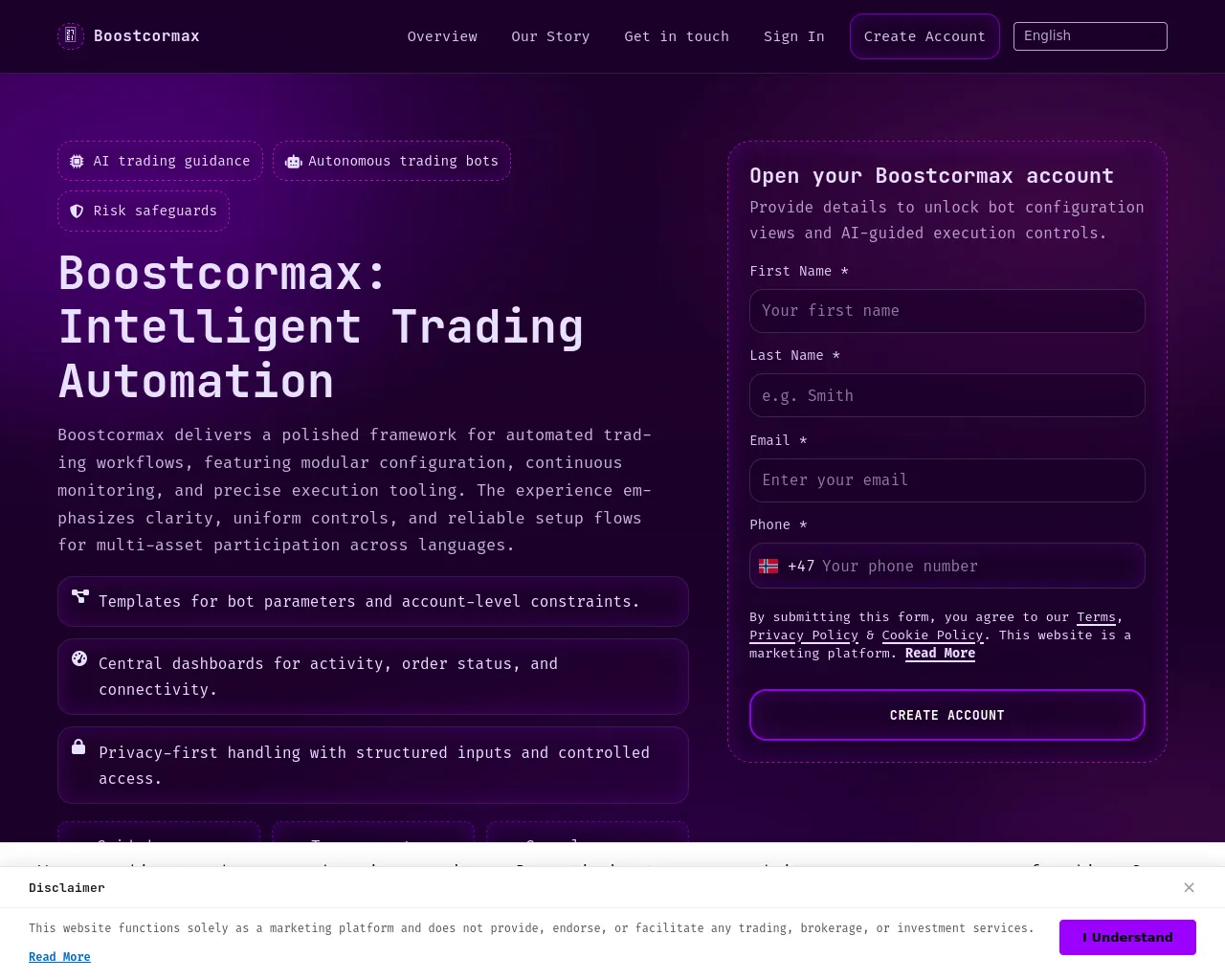 Screenshot of boostcormax.pro