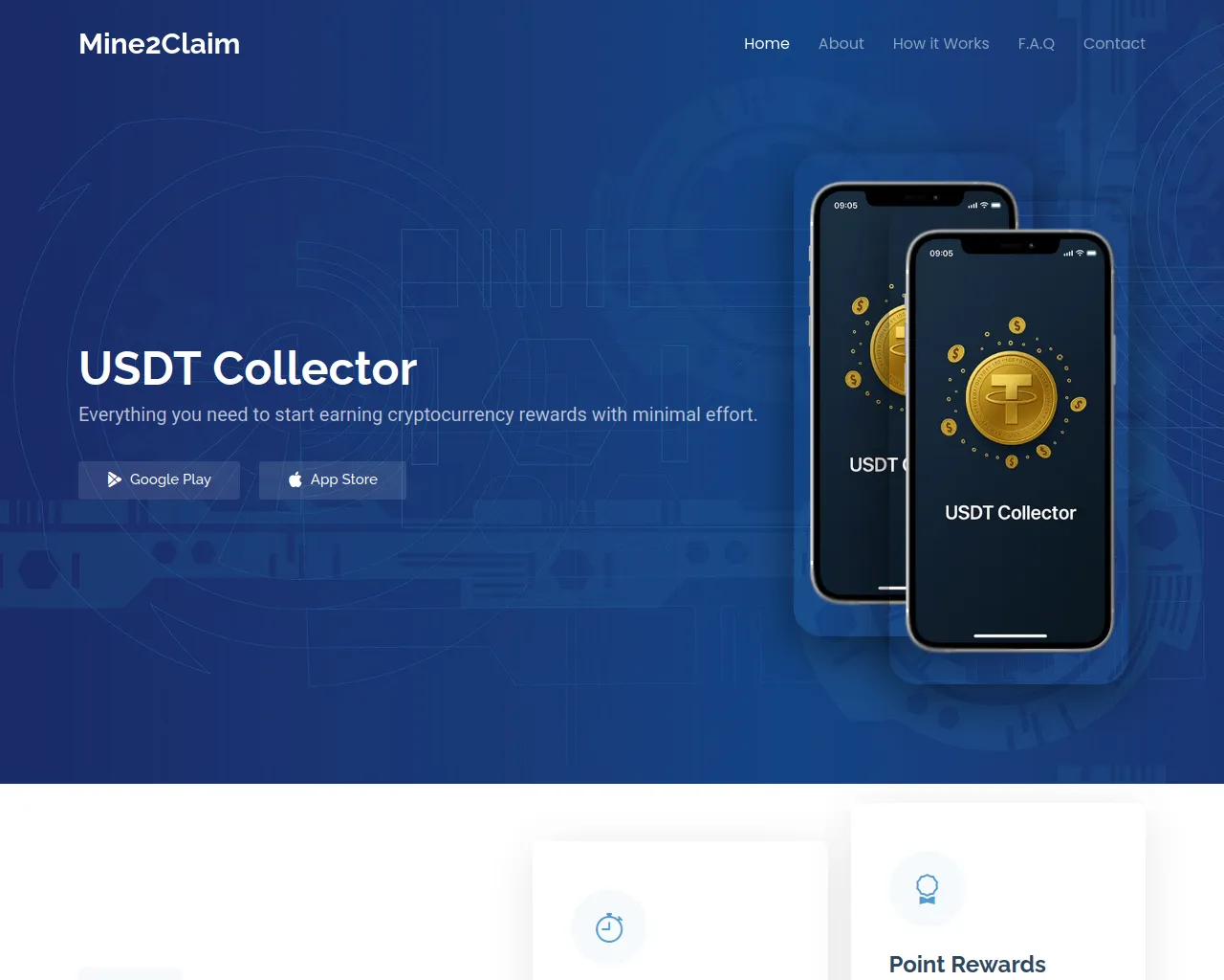 Screenshot of mine2claim.com