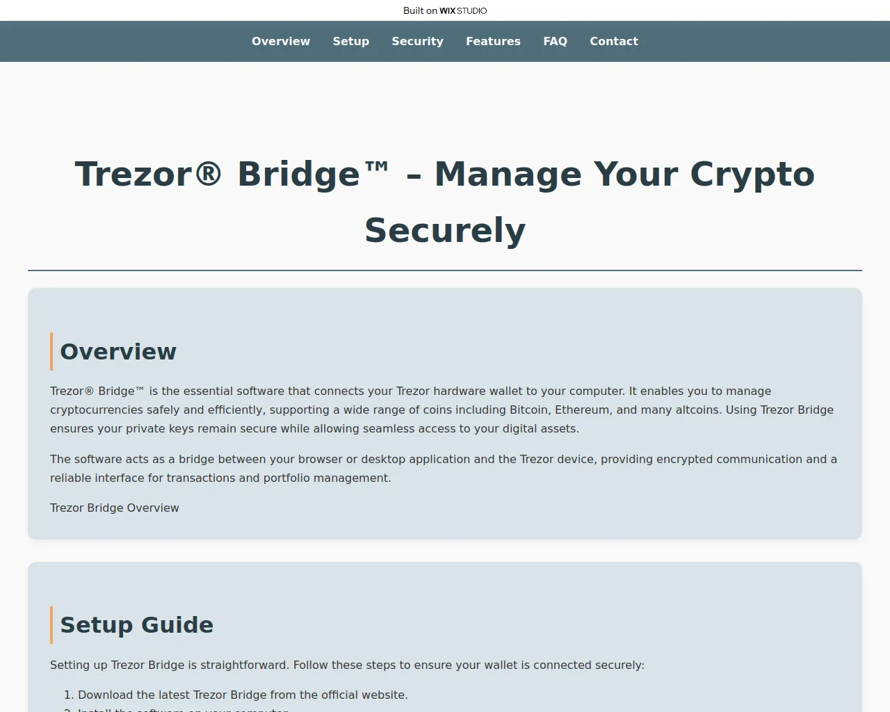 Screenshot of bridge-trasr.wixstudio.com