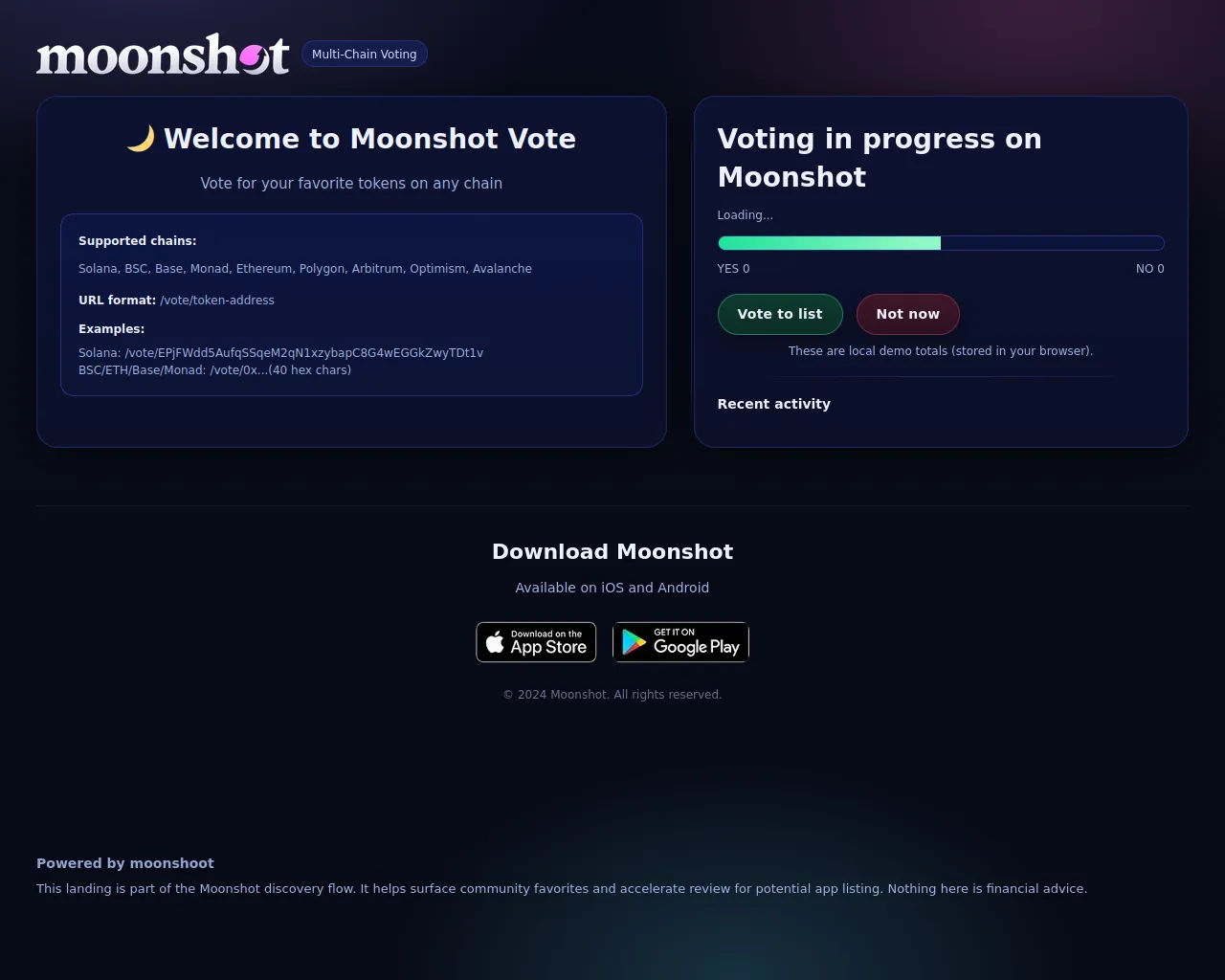 Screenshot of coin-listing.com
