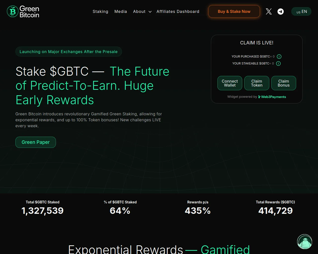 Screenshot of greenbtcs.pages.dev