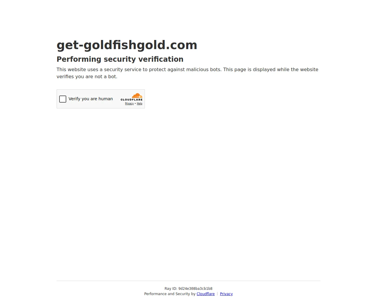 Screenshot of get-goldfishgold.com