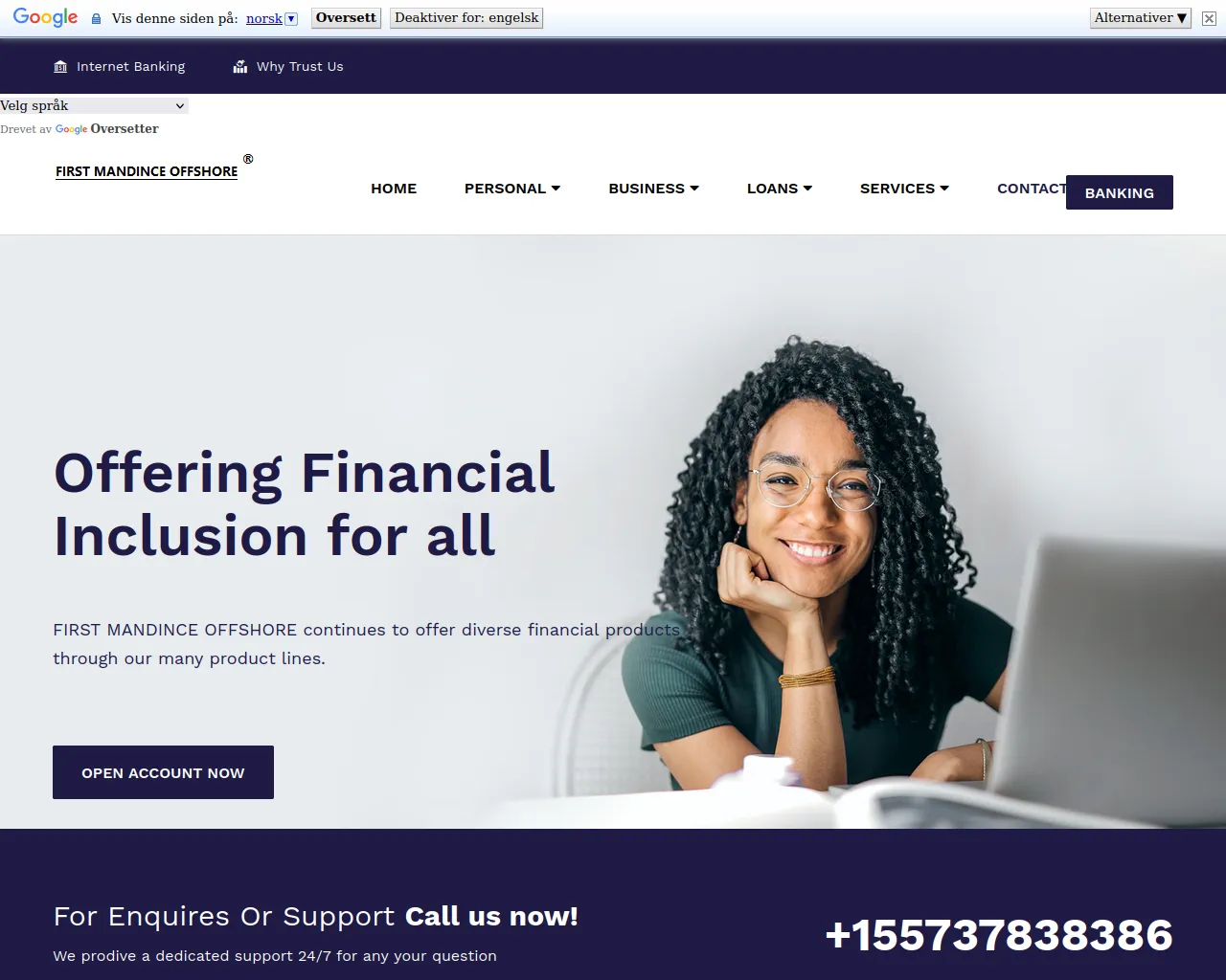 Screenshot of firstmandinceoffshore.top