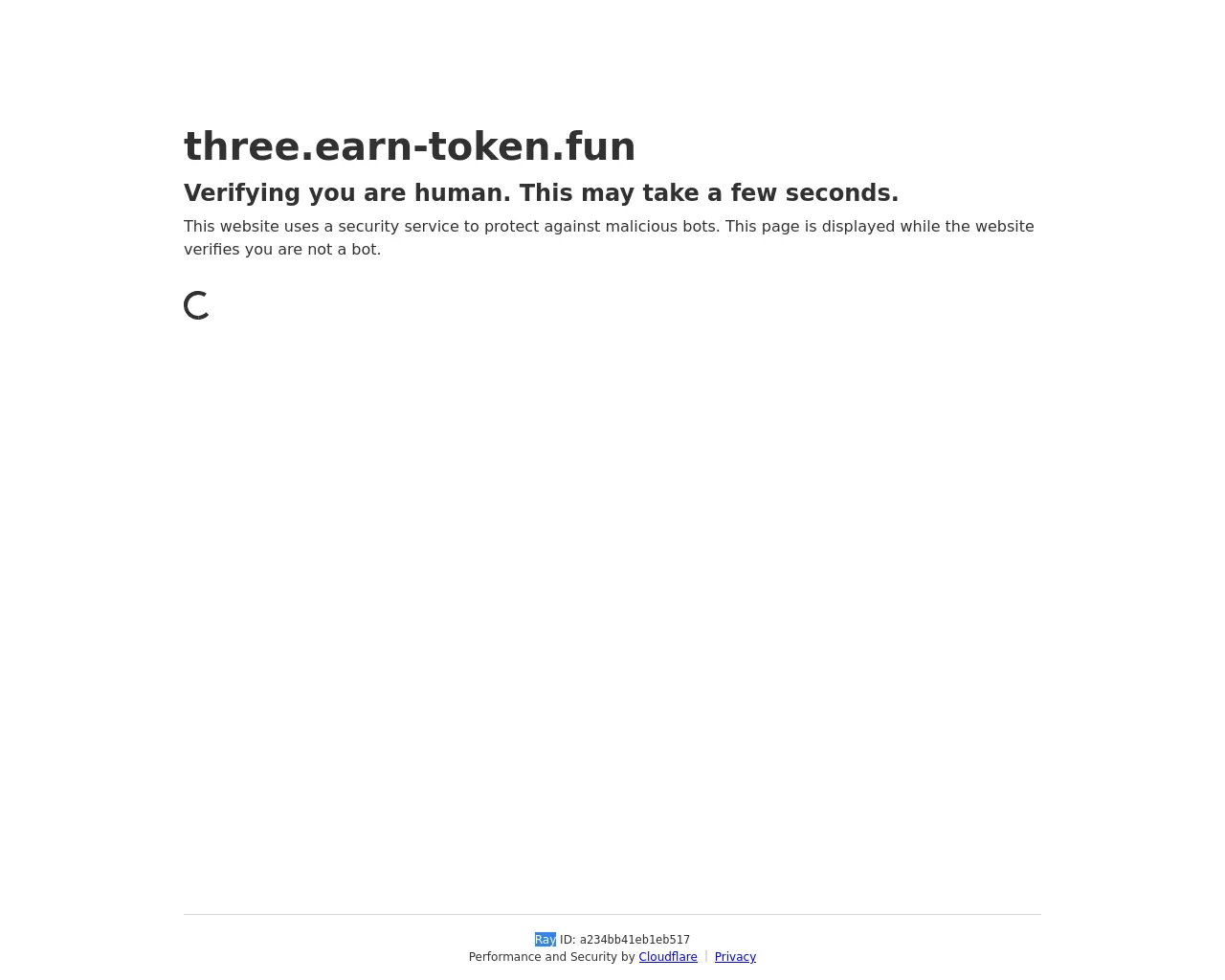Screenshot of three.earn-token.fun