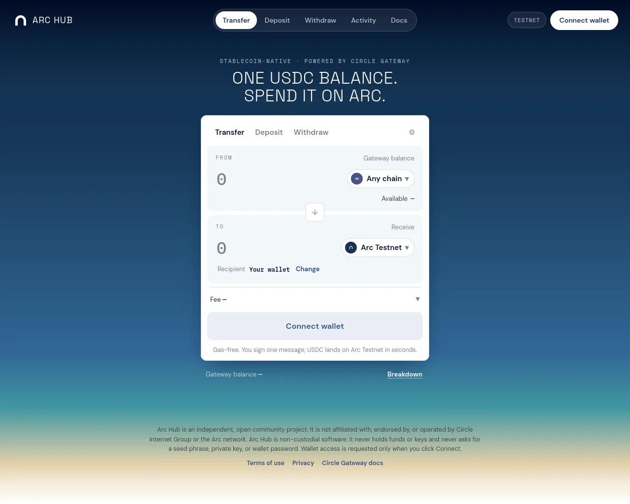 Screenshot of archub.world