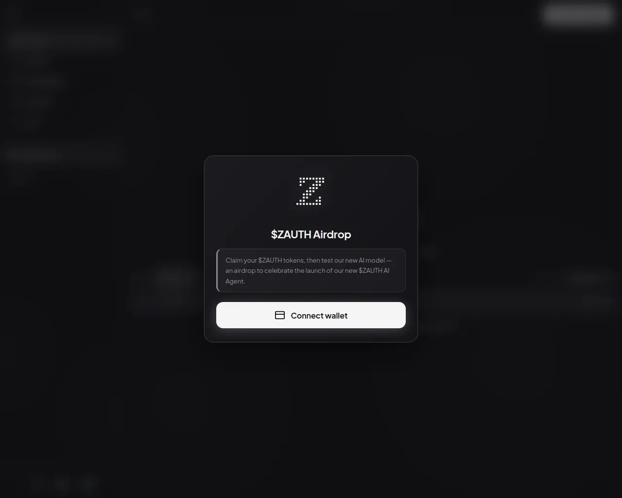 Screenshot of zauthagent.xyz