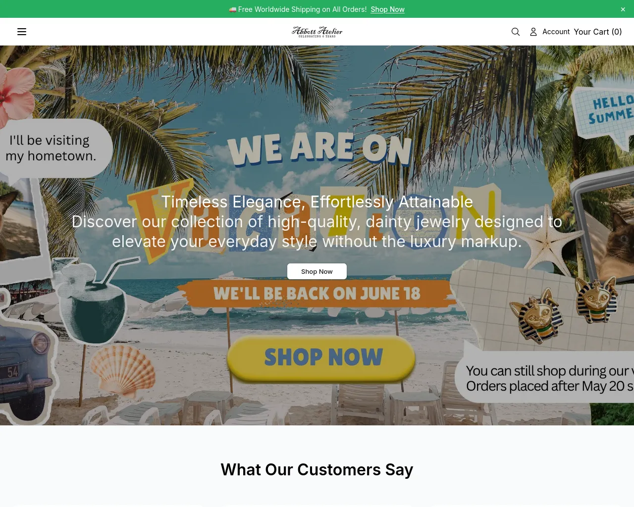 Screenshot of abbottatelierco.shop