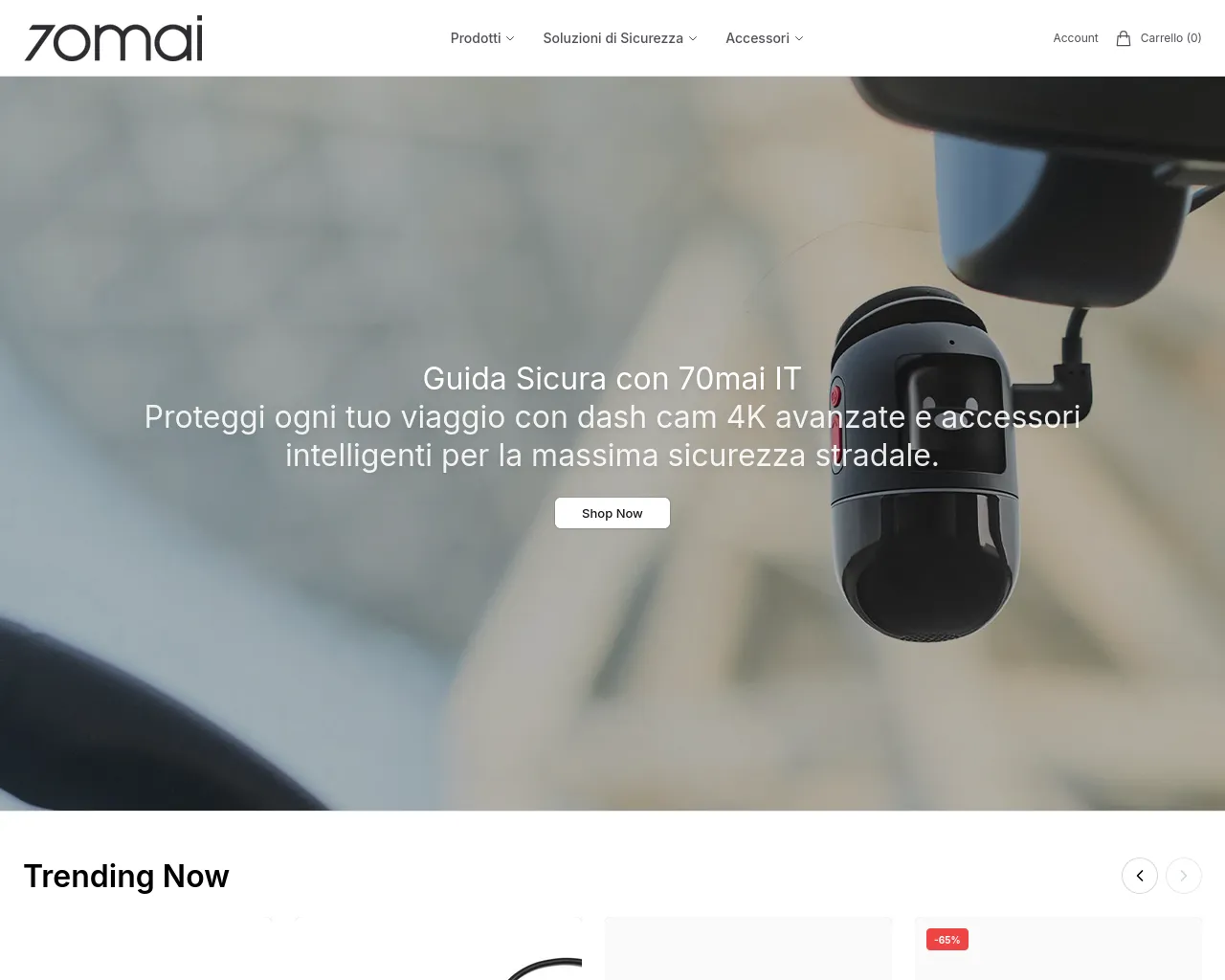Screenshot of 70mai-a810.shop