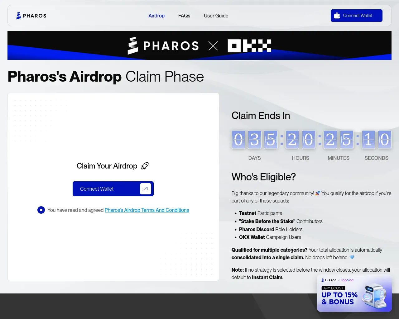 Screenshot of claim-pharos.com
