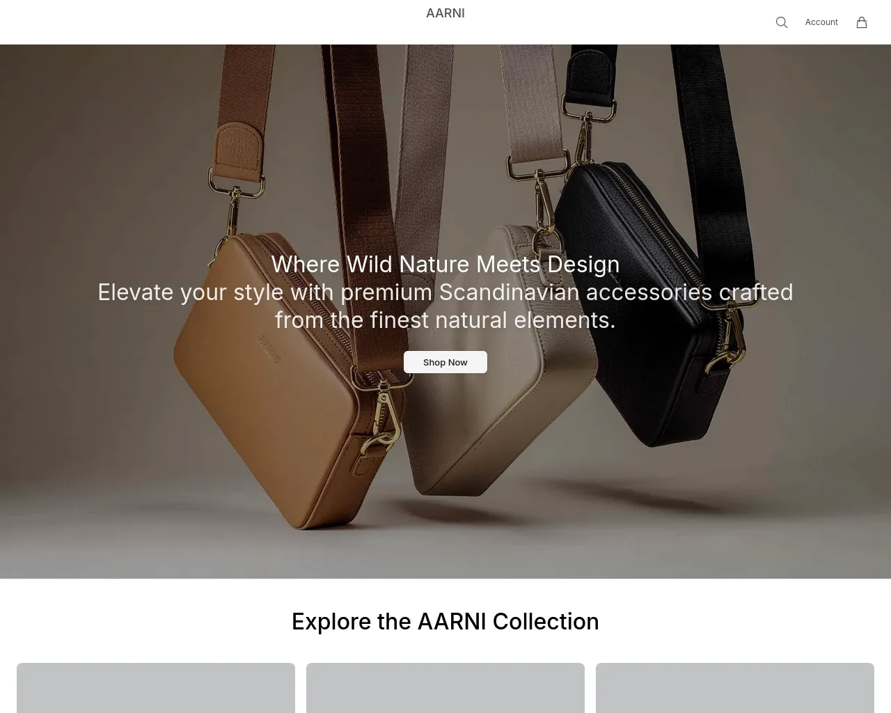 Screenshot of aarniwoodshop.shop