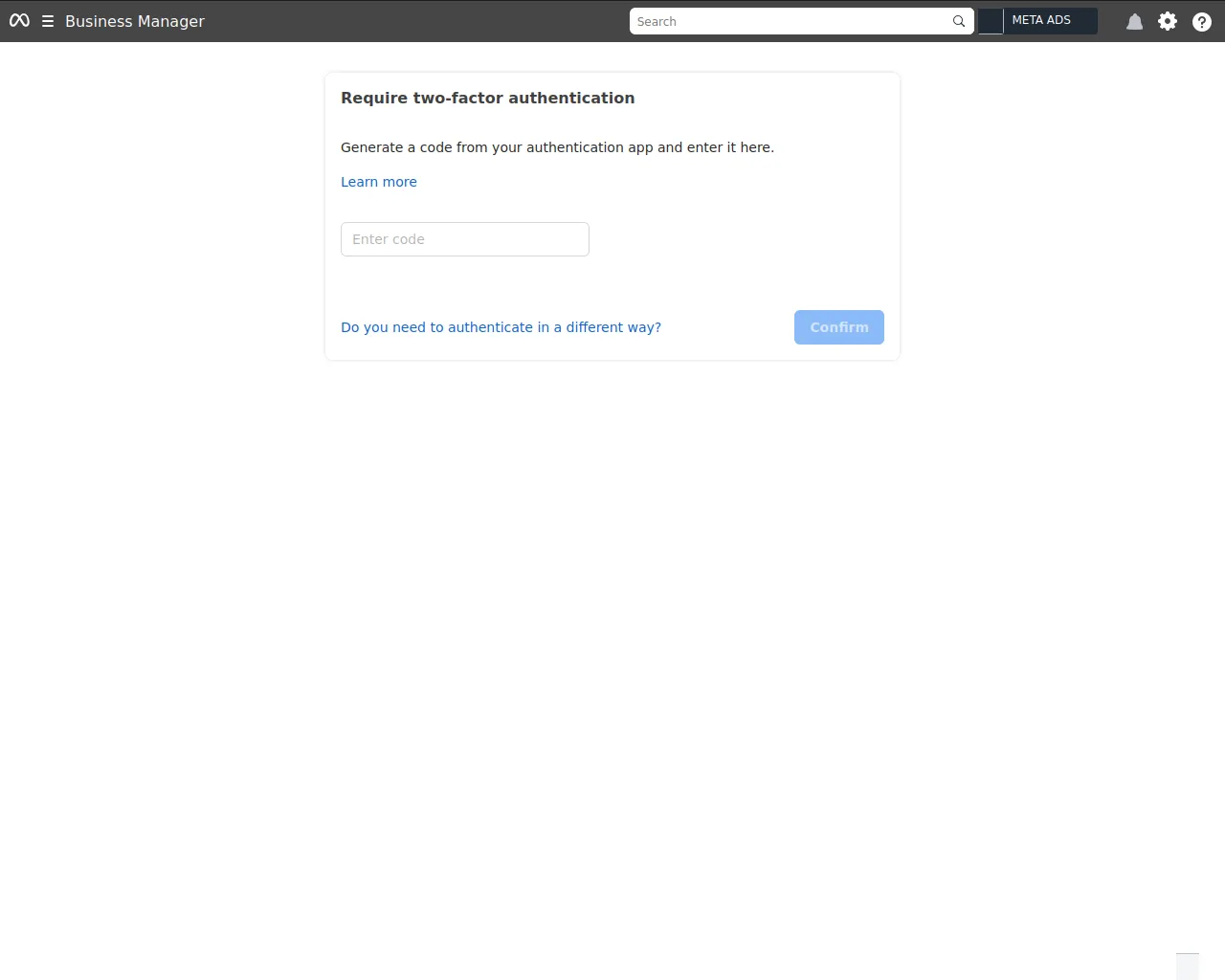 Screenshot of authenticate-meta.com