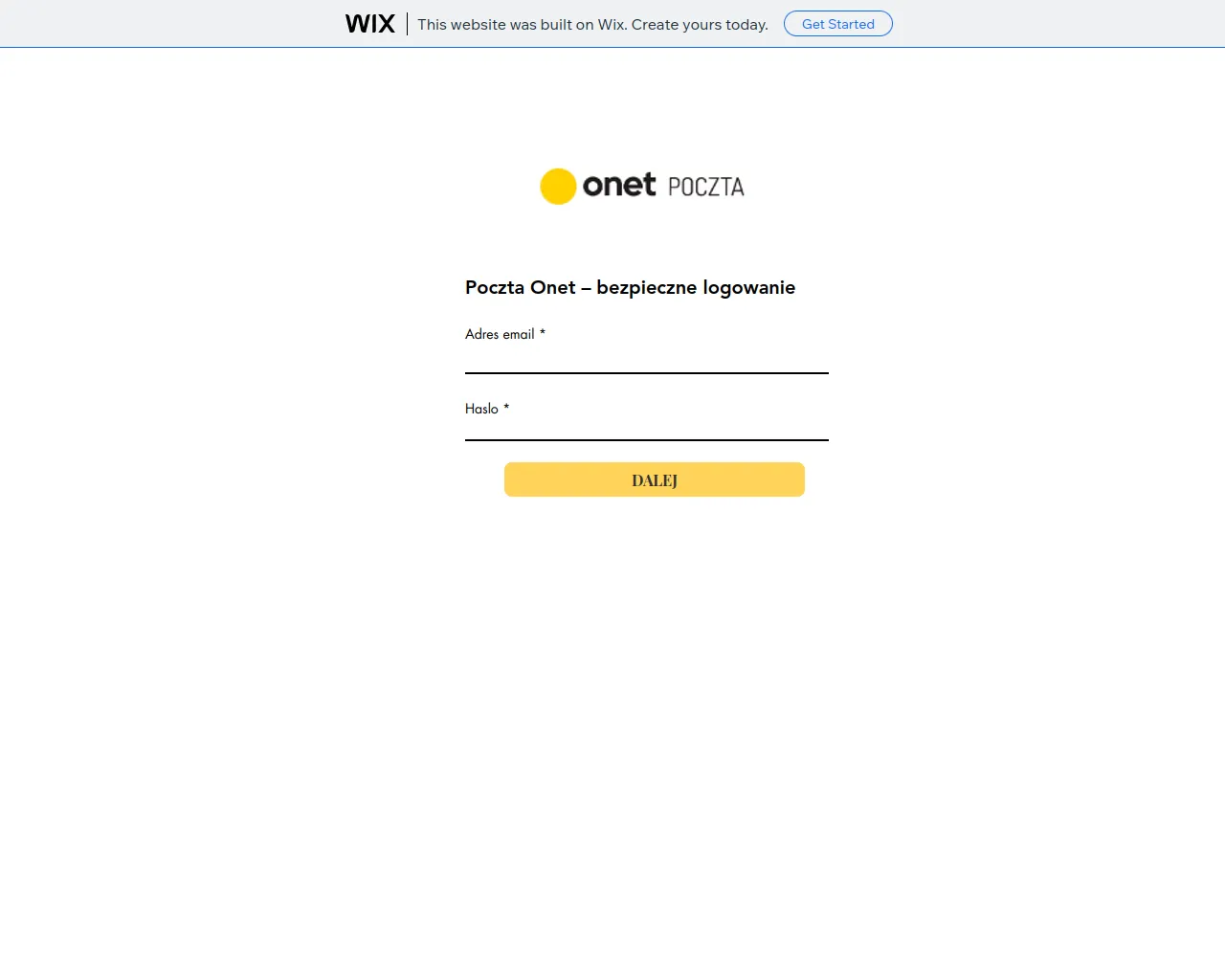 Screenshot of dop994.wixsite.com