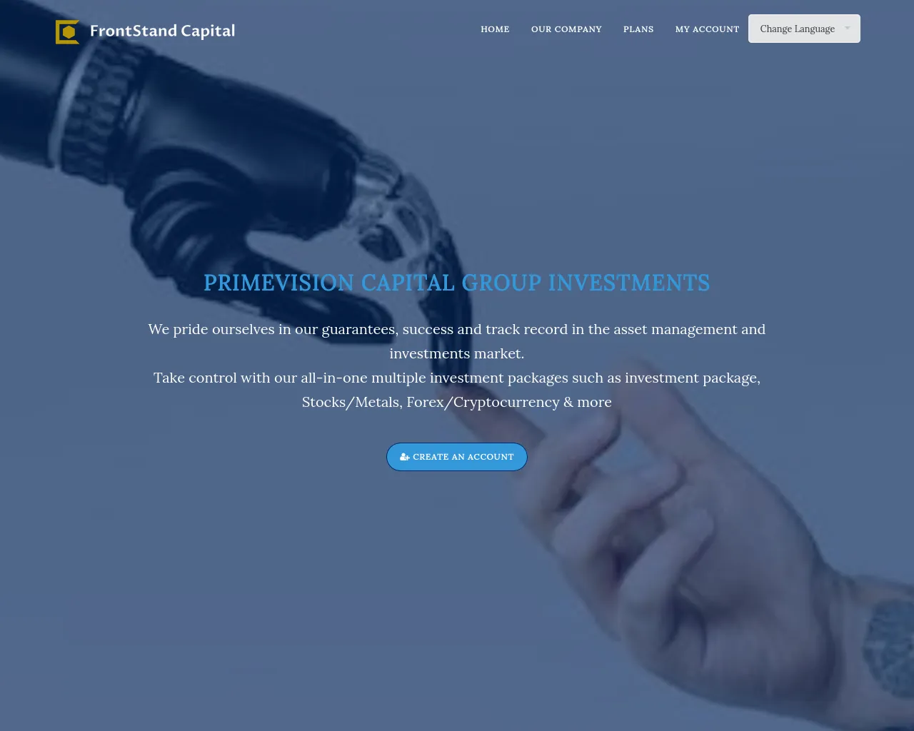 Screenshot of dash.primevisionv.com