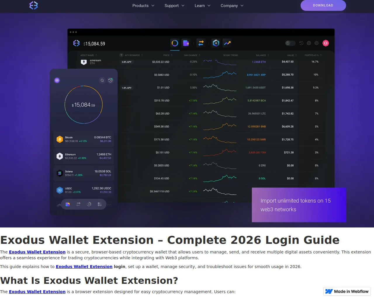 Screenshot of web-exodus-con.webflow.io
