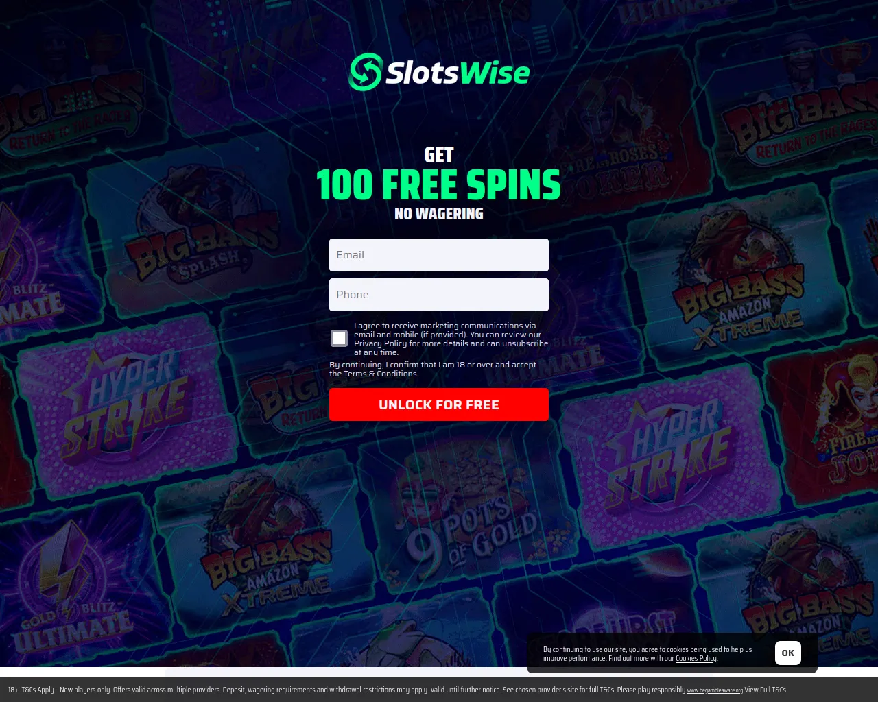 Screenshot of ie.slotswise.com